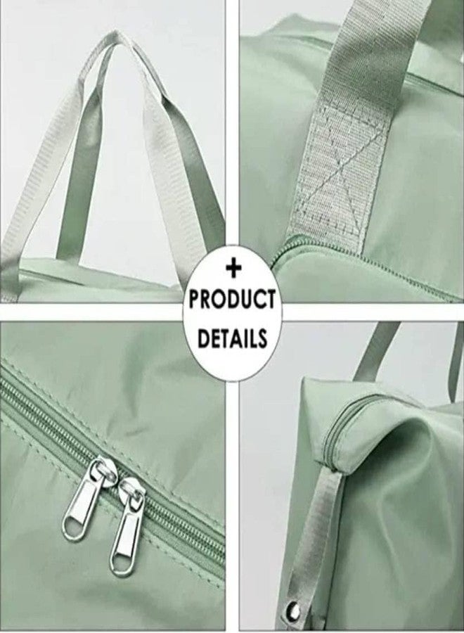LAVI Travel Duffel Bag, Expandable Folding Travel Bag & Hand Bag Large Capacity, Lightweight Waterproof Multipurpose Sport Duffle Carry Overnight Luggage Bag for Men and Women (Green) - Image 3
